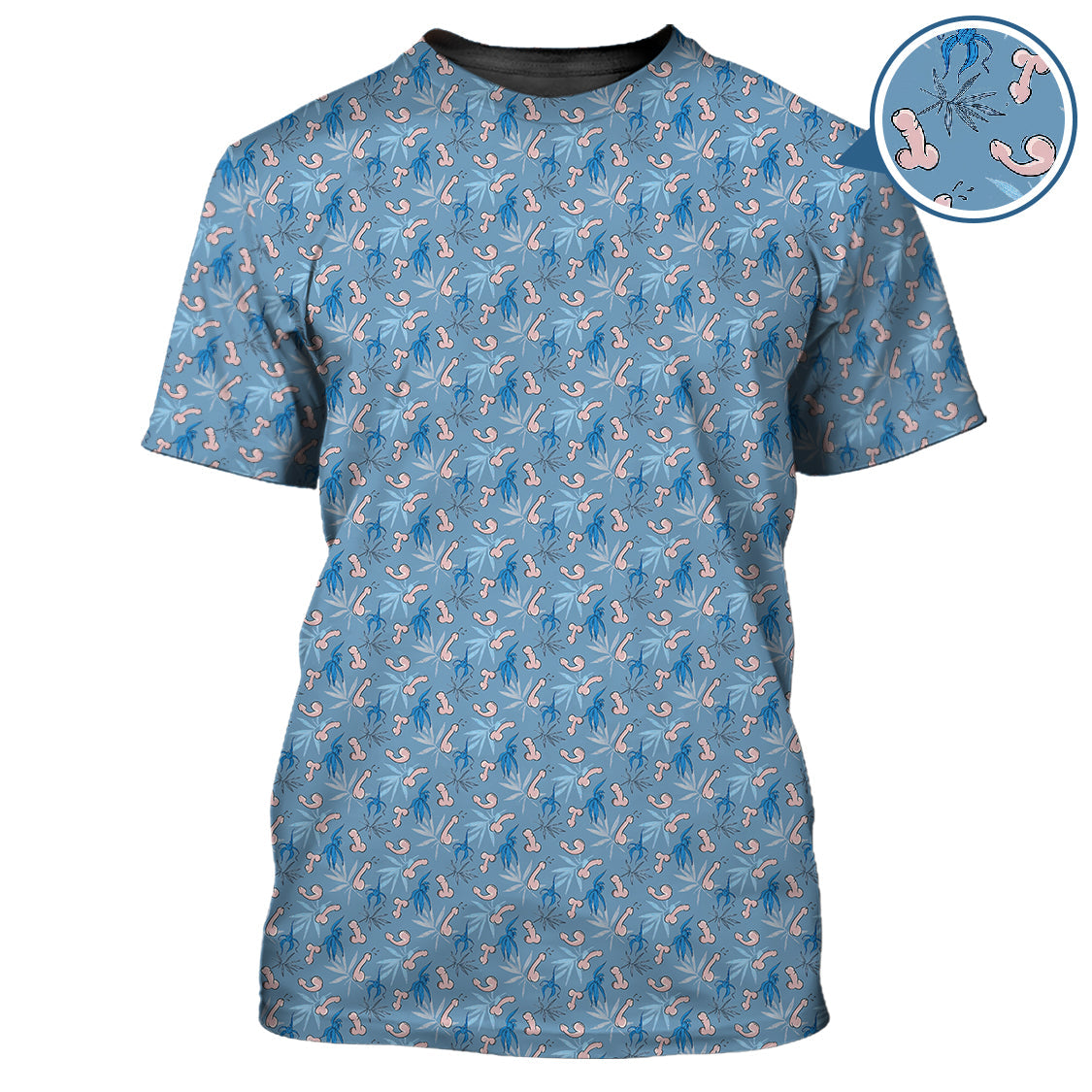 Funny Flower Pattern Golf Polos, Gift For Golfer, Crazy Golf Shirts For Men