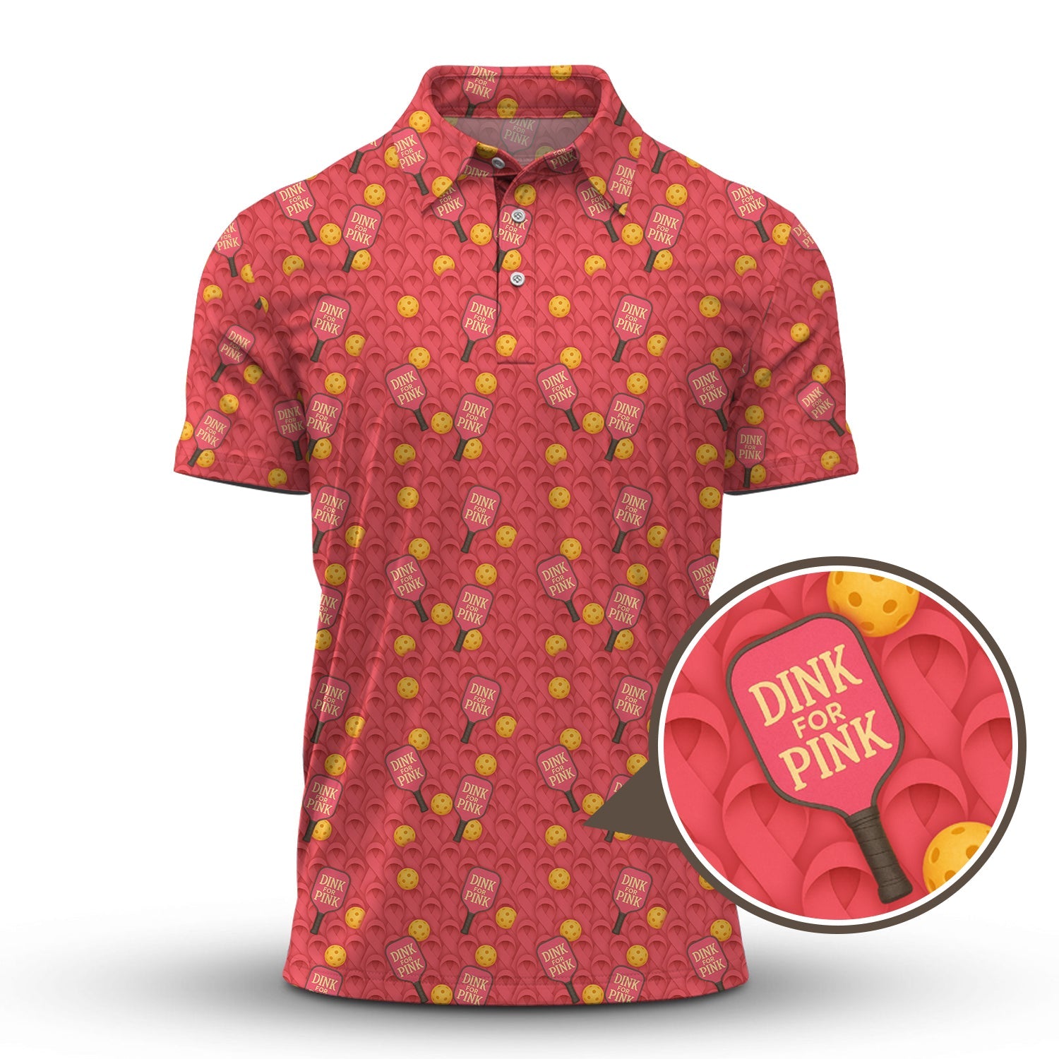 Dink For Pink Pattern Pickleball Shirt, Women’s Pickleball Shirt, Gift For Pickleball Lover