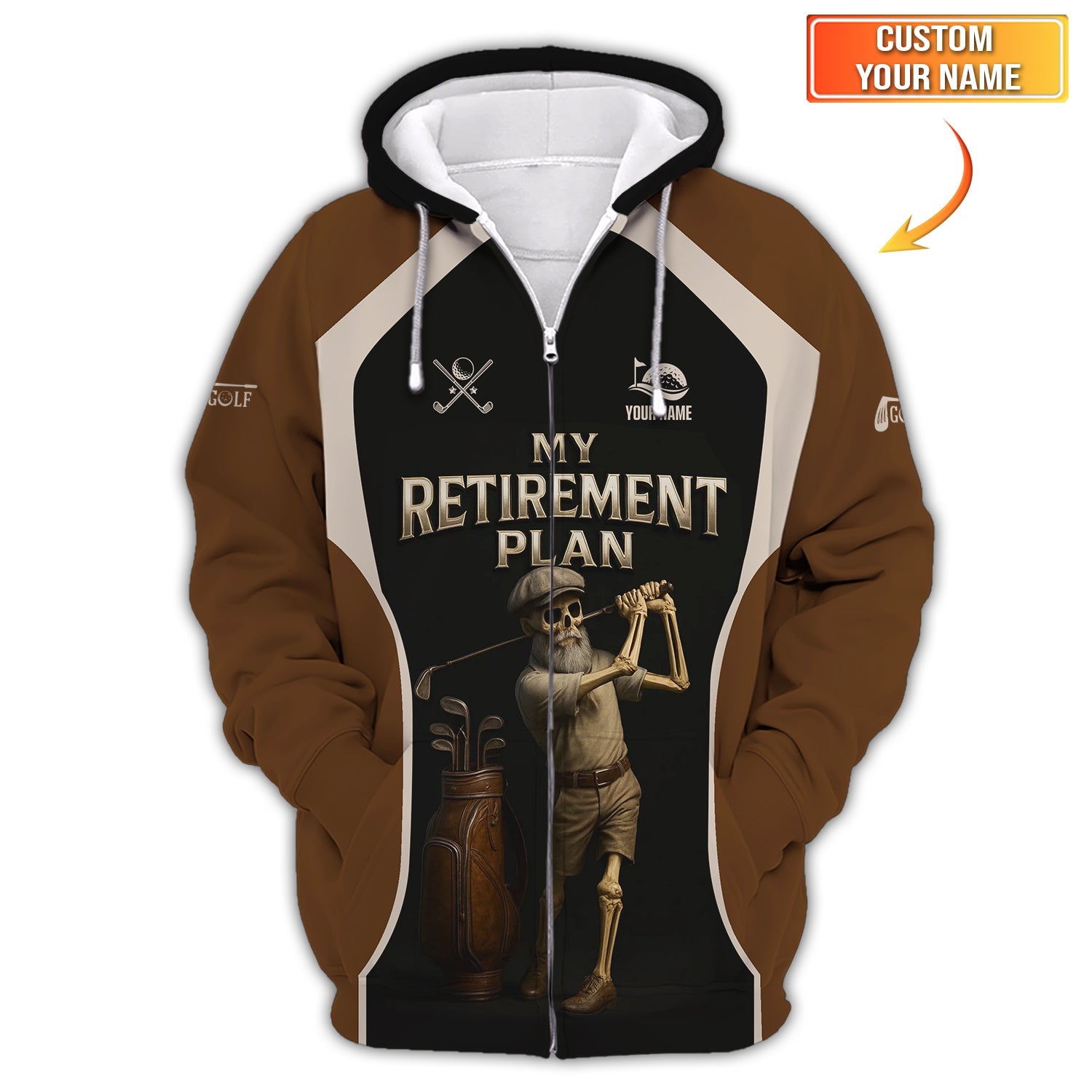 My Retirement Plan Golf Polos, Funny Golf Shirt, Gift For Golfer, Mens Golf Gift