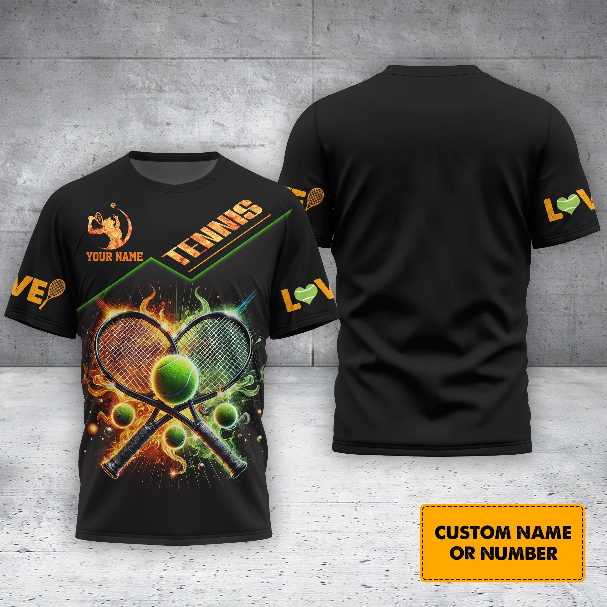 Custom Name Shirt Tennis, Galaxy T-Shirt 3D Design Personalized , Lightweight Sportswear, Gift for Tennis Players