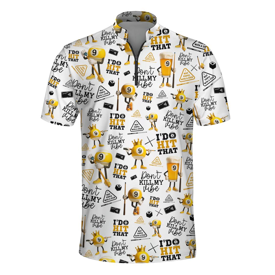 9 Ball Pool Billiards Jersey, Funny Pool Shirts I'd Hit That Tee, Gift for Beer Lover and Billiards Players