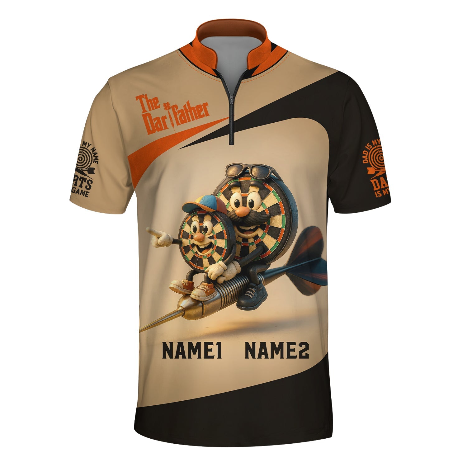 Funny Dartboard Custom Darts Shirts, Dad Son Tee, The Dartfather Gifts, Father's Day Gift Ideas