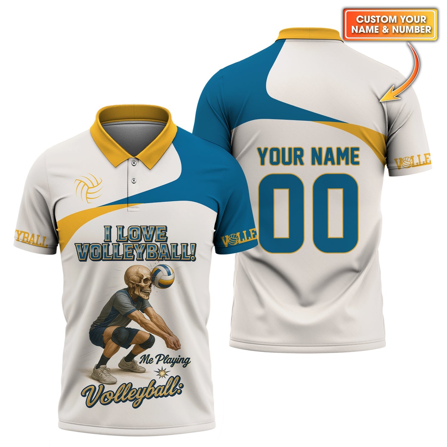 I Love Volleyball Shirts, Men's Volleyball Jersey, Custom Volleyball Uniforms