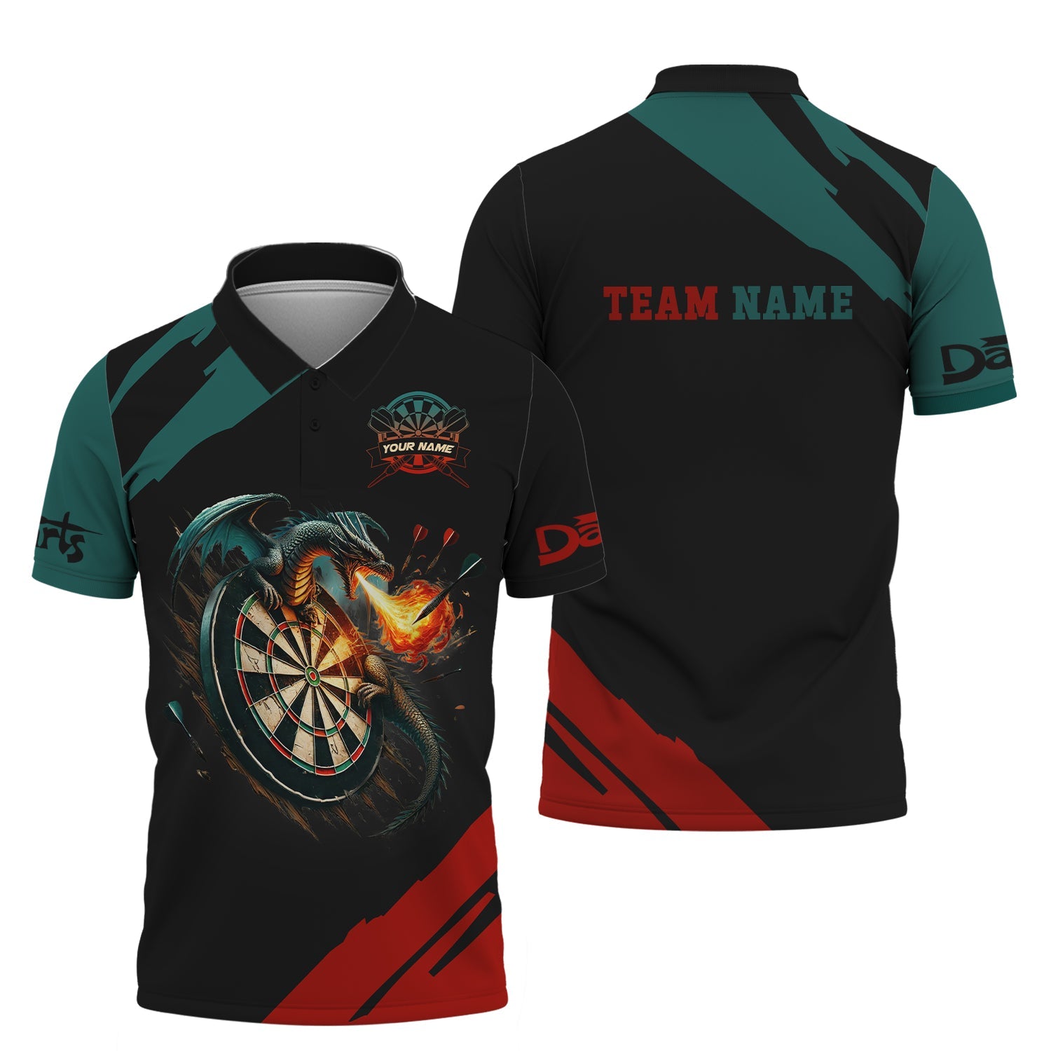 Darts Target Custom T-Shirts, Polo Shirt For Darts Player, Darts Shirts, Gift For Darts Lovers