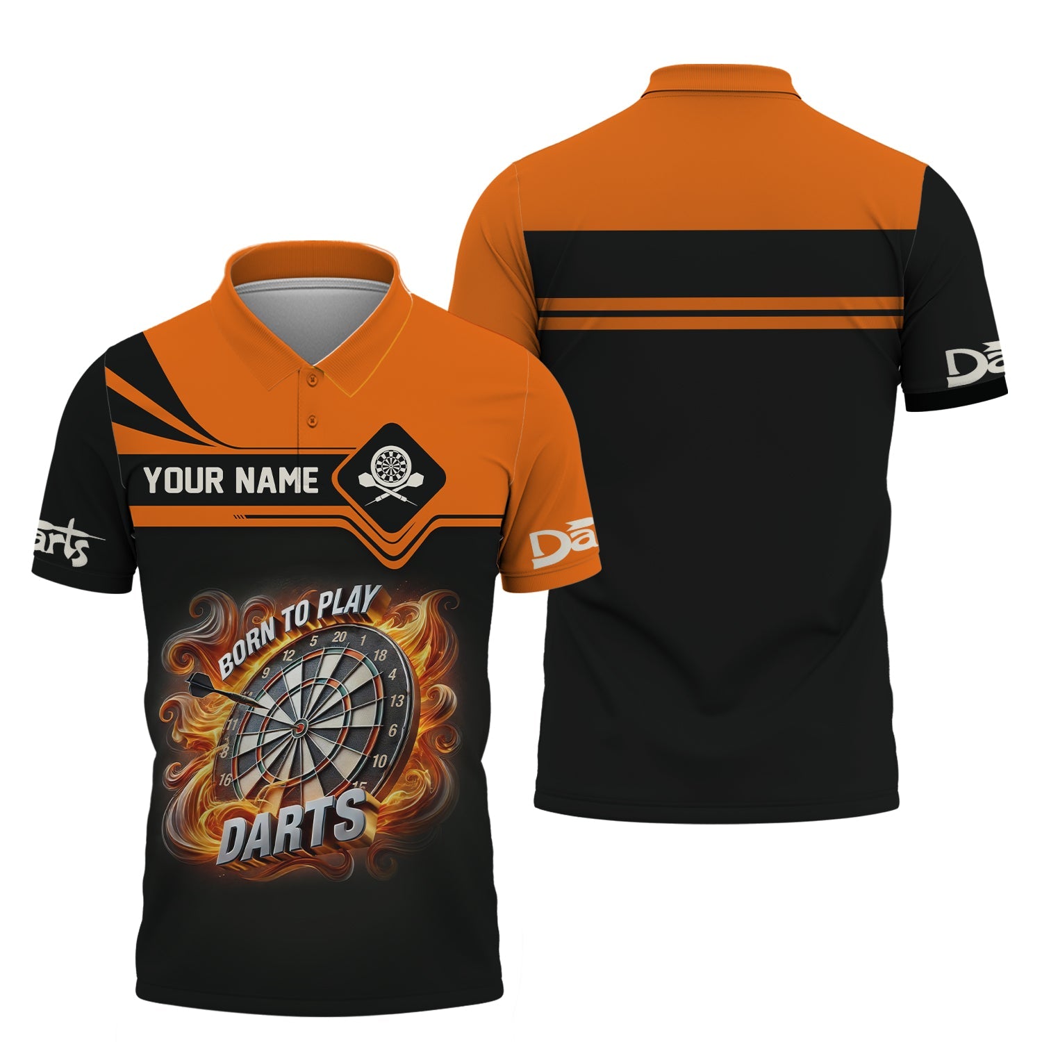 Born To Play Darts Custom T-Shirt, Polo Shirt For Darts Player, Darts Shirts, Gift For Darts Lovers