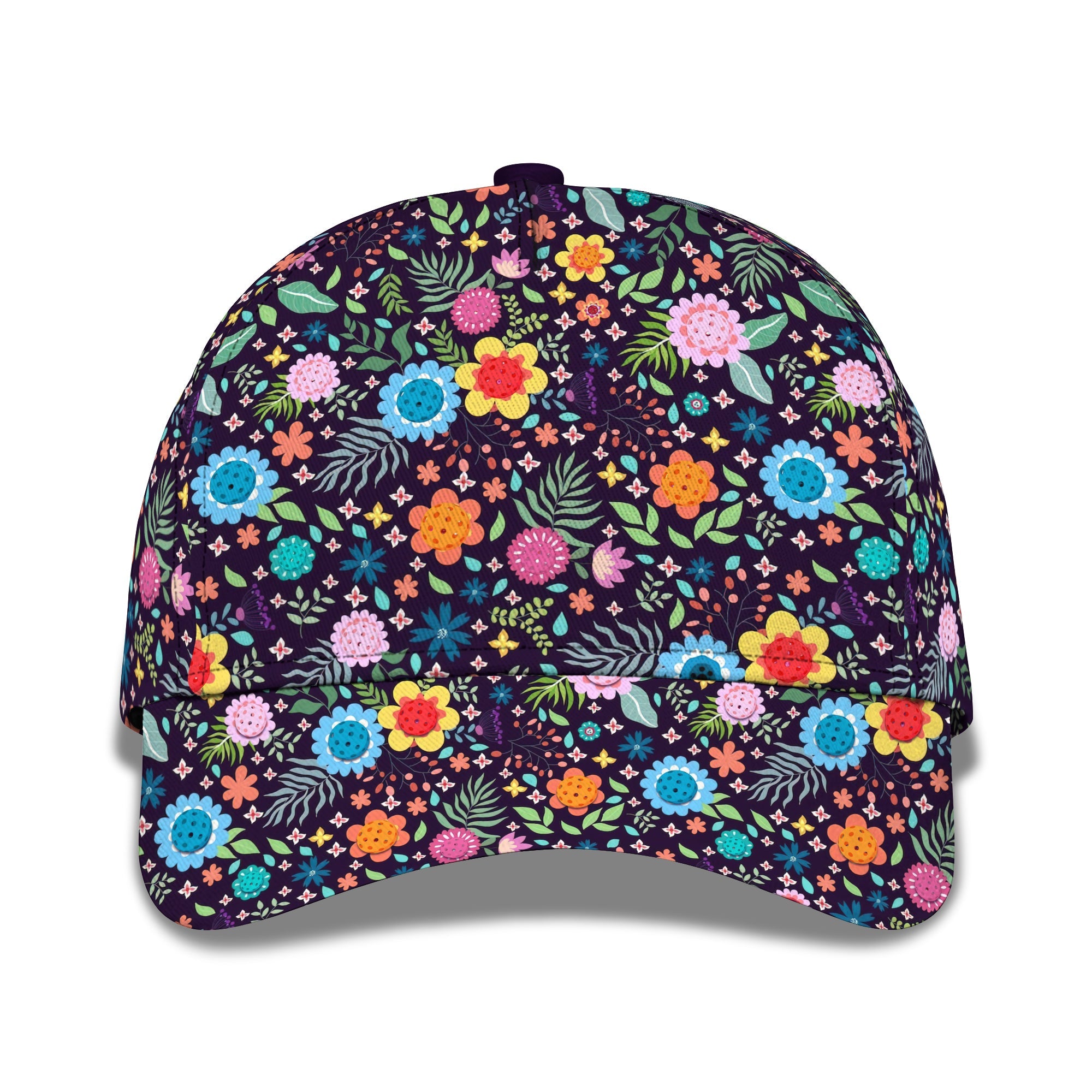 Floral Pickleball Hat, Summer Style Cap For Pickleball Players, Gift For Pickleball Lovers