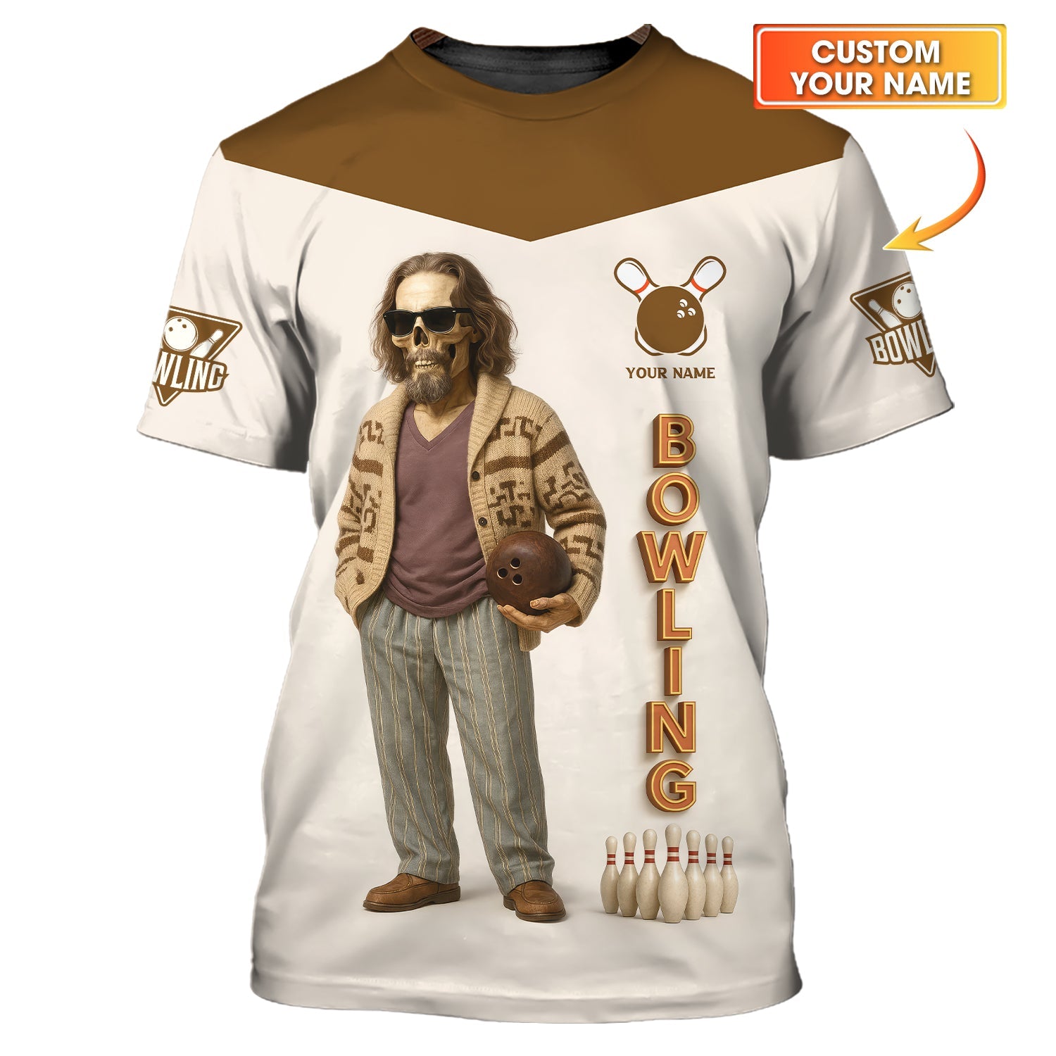 Big Lebowski Custom Bowling Shirt – Team Jersey for Bowling Club Players