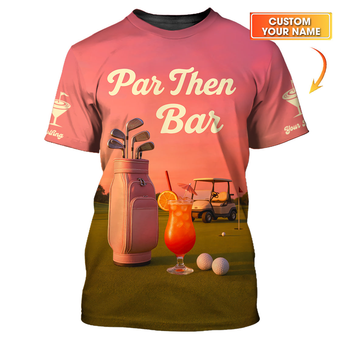 Golf Par Then Bar Shirt, Funny Custom Polo Shirt For Golfers, Golf Gift For Women's
