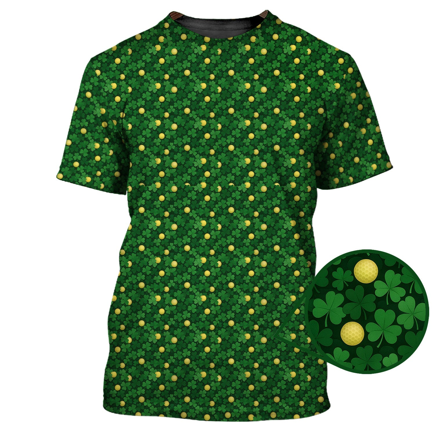 Irish Golf Shirts, Ireland Golf Polos For Golfer, Pattern Golf Shirt For Men