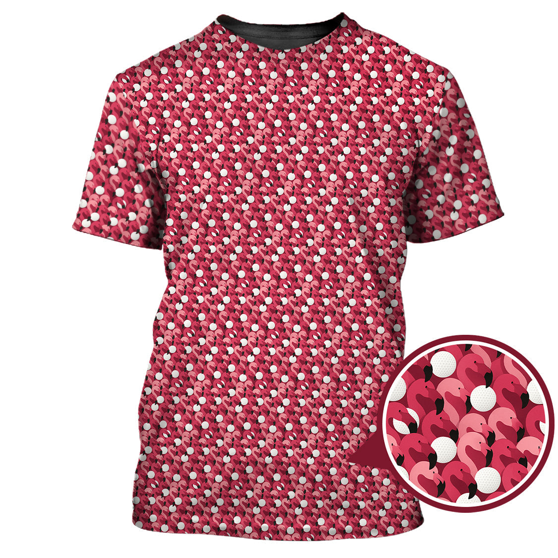 Flamingo Golf Shirt – Funny Pink Golf Shirt For Golfers - Pattern Golf Shirt