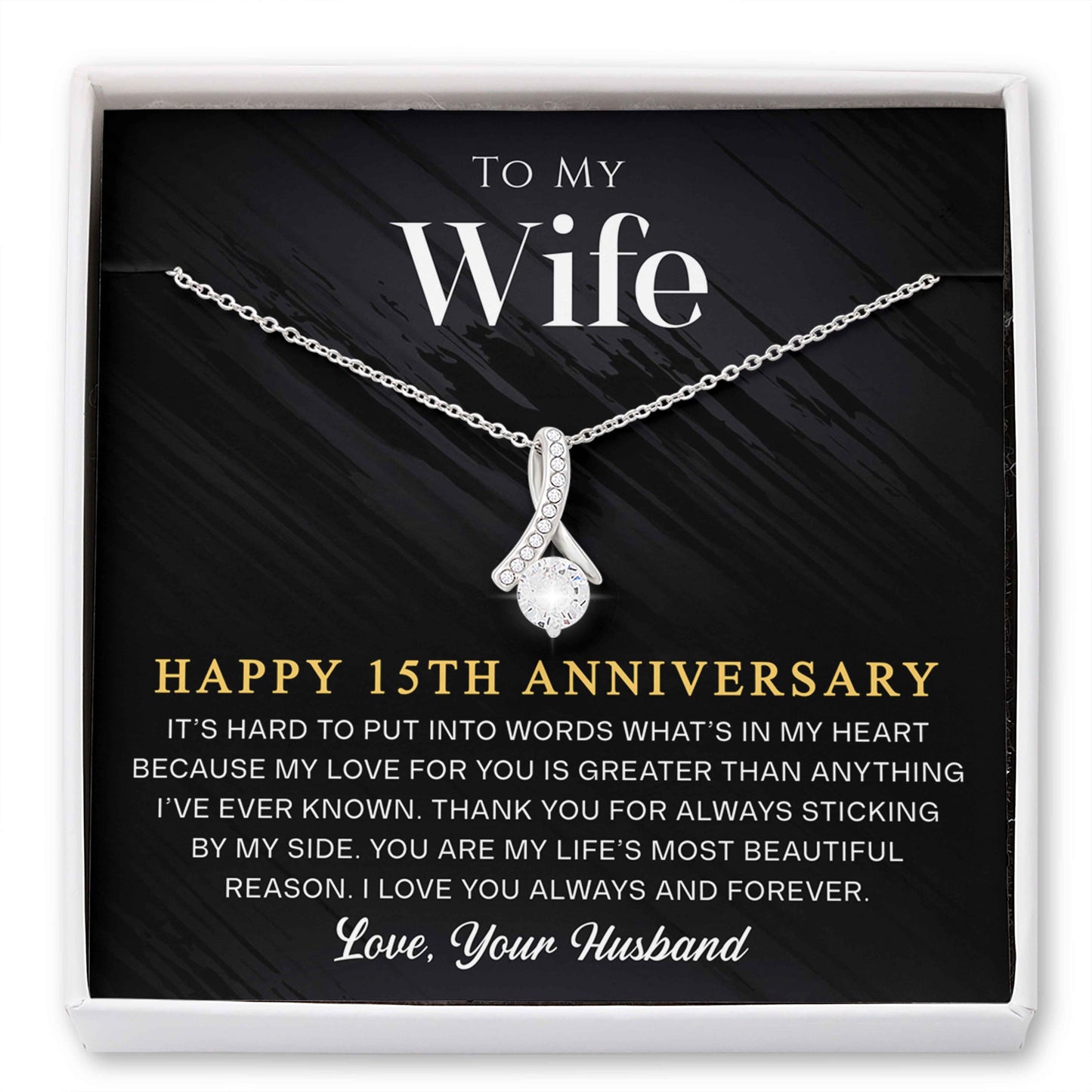 15 year anniversary gift for wife from husband anniversary necklace