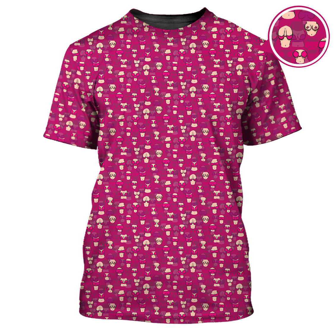 American Tatas Funny Golf Shirt, Pattern Golf Polos, Crazy Golf Shirts For Men