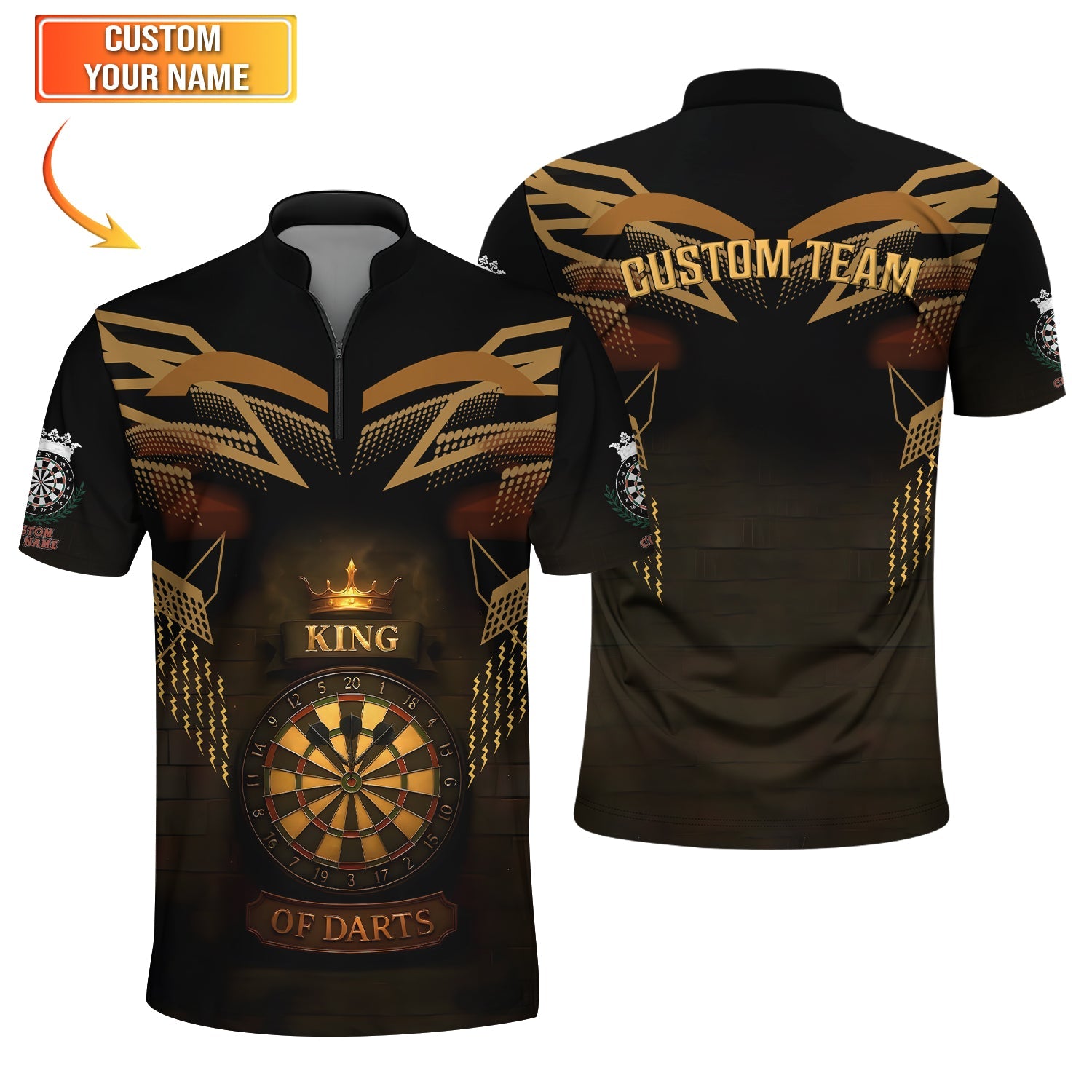 Dartboard Custom Dart Shirt King Of, Dart Team Shirts, Best Darts Gift For Dart Player