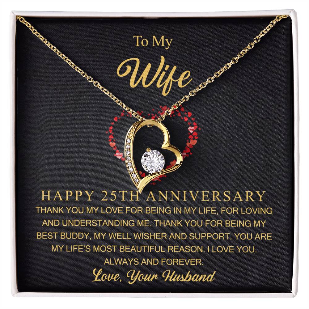 25th wedding anniversary gift for wife jewelry 25 years married gifts