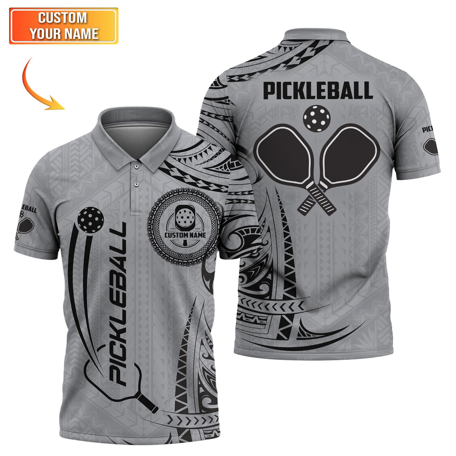 Pickleball Polos Shirt, Custom Name Pickleball Polos, Pickleball Shirts for Men, Gift For Pickleball Lovers