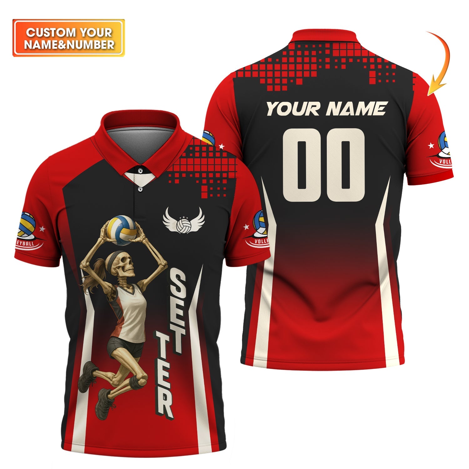 Setter Volleyball, Women's Volleyball Jersey, Custom Volleyball Team Shirts, Volleyball Uniforms