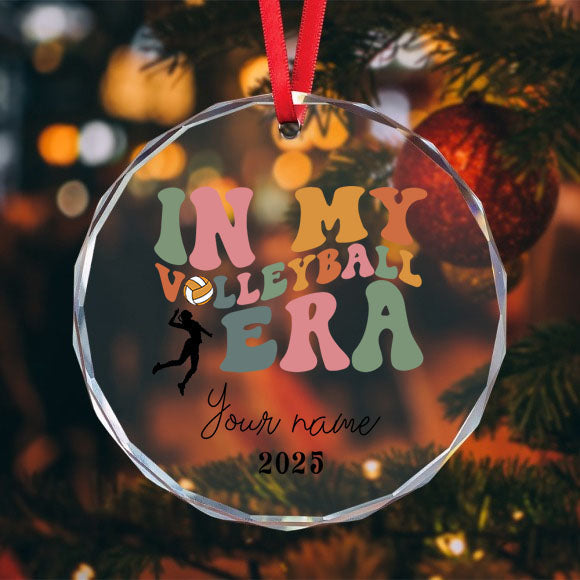 Volleyball Christmas Ornament, In My Volleyball Era Personalized Gift for Volleyball Player
