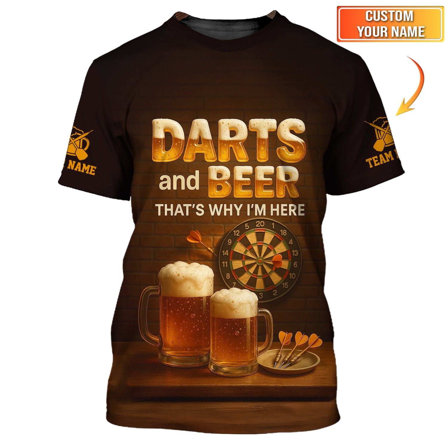 Darts and Beer That Why I'm Here T Shirts, Funny Pub Lover Gift Darts Team Shirts