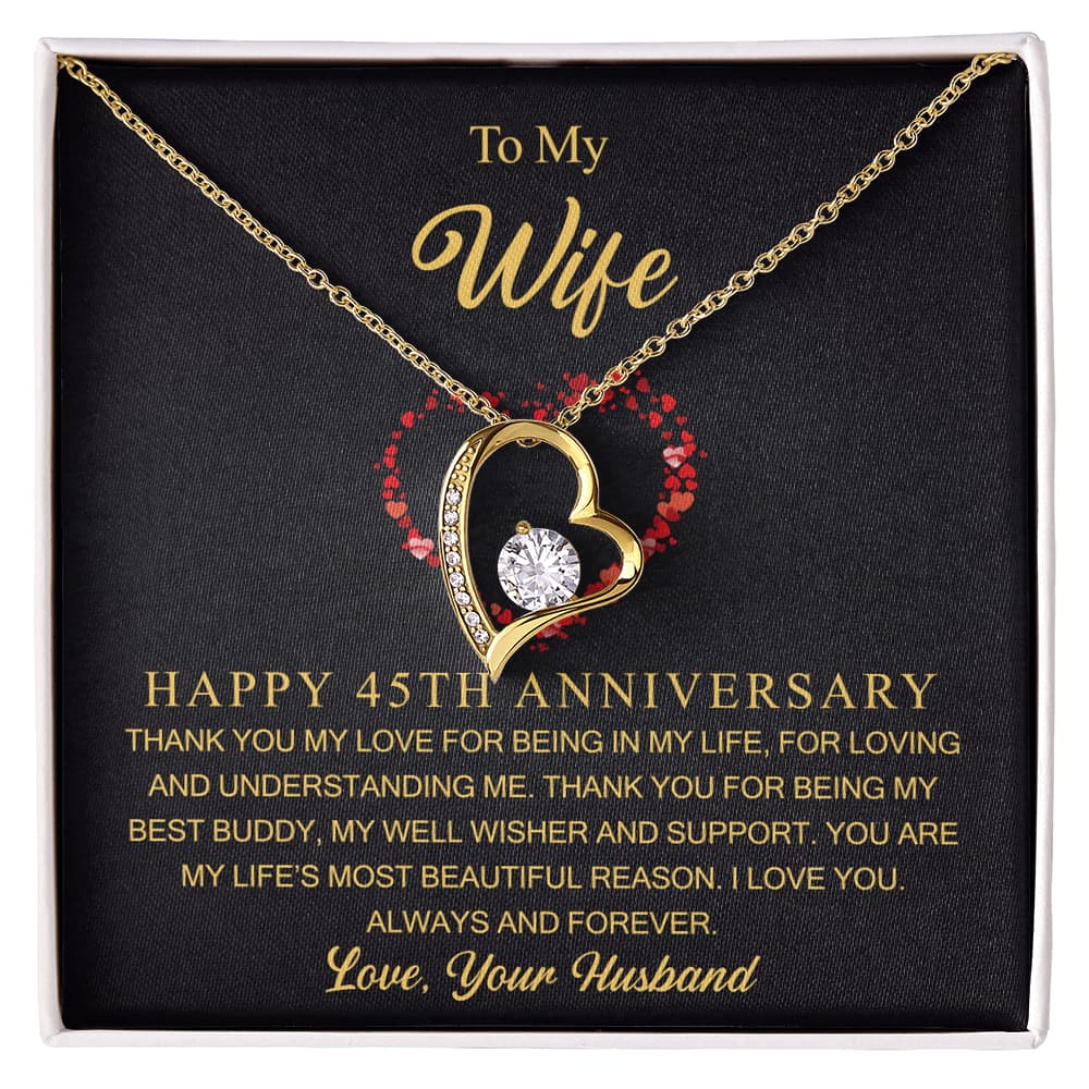 45 sapphire anniversary wedding gift for wife from husband