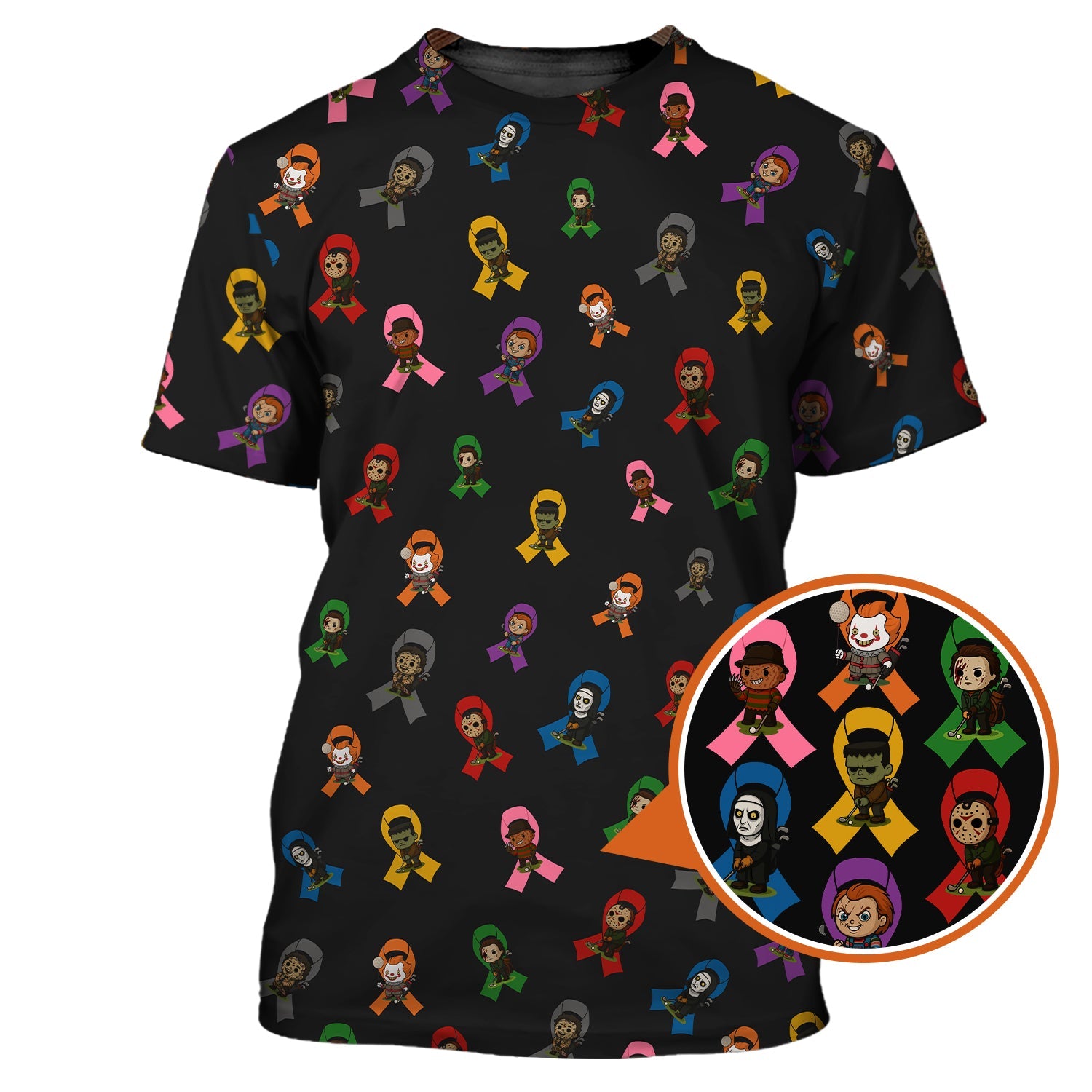 Cancer Survivor Shirt For Golfer, Cancer Awareness Shirt, Men's Pattern Golf Shirt