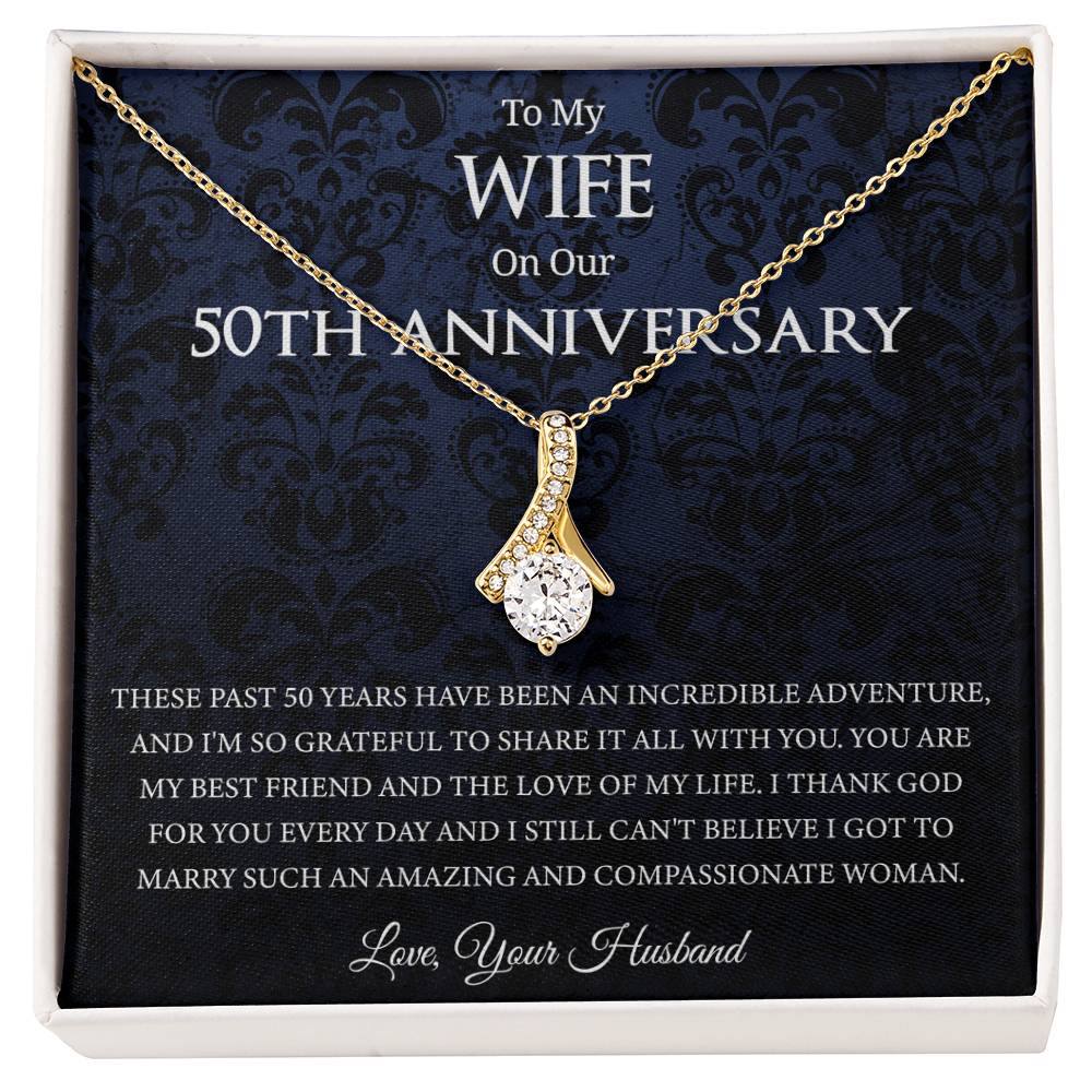 50th anniversary gift for wife jewelry 50 years married gift