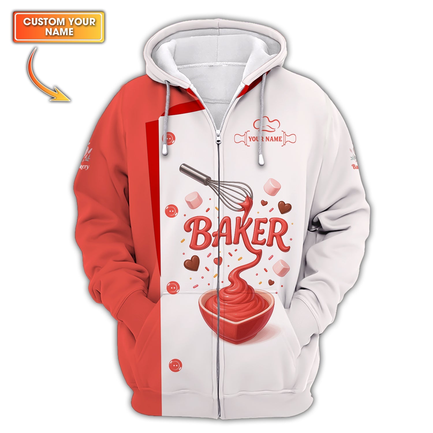 Custom Name Baker Uniform, Baking Shirt Gift For Bakers, Bakers Shirts For Women's
