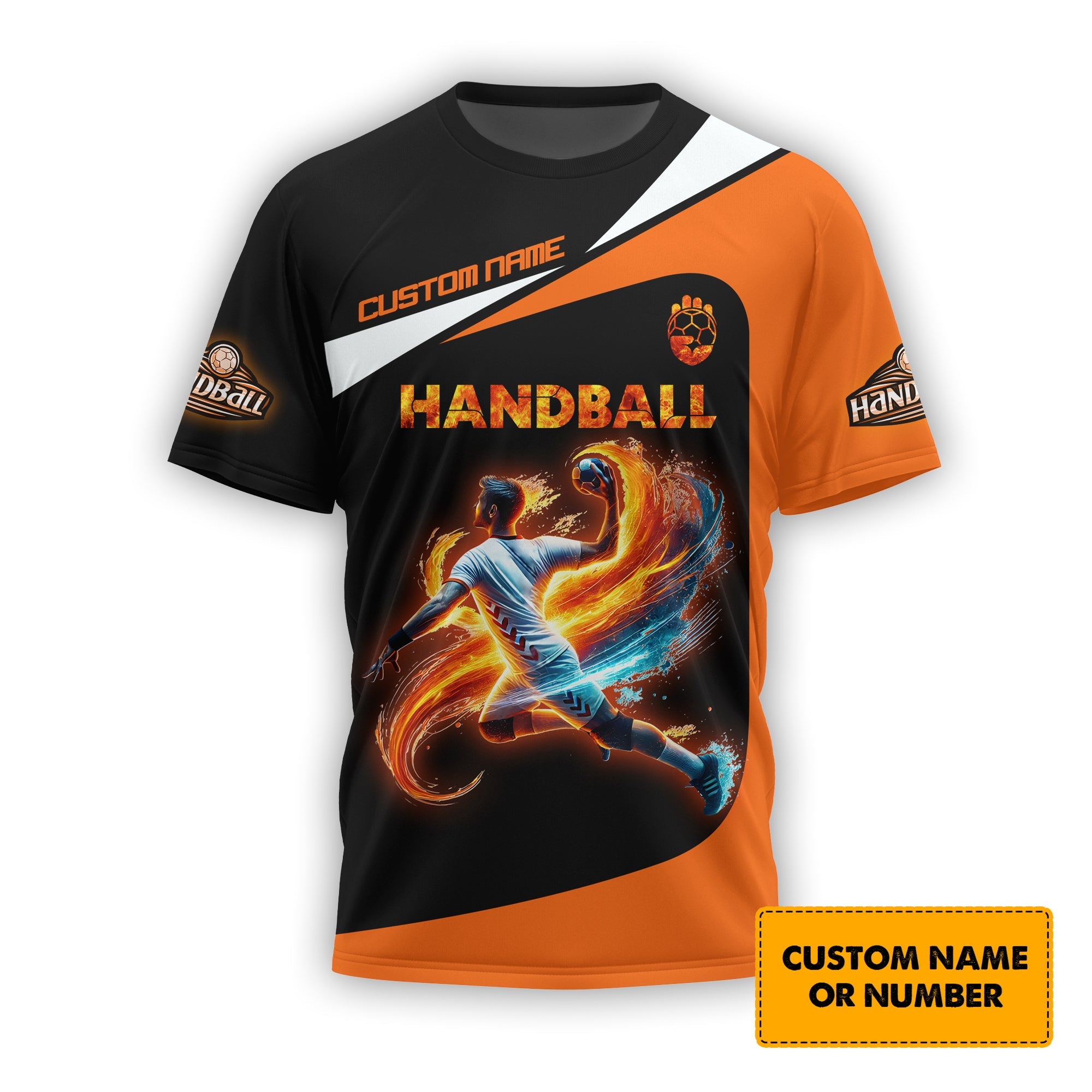 Custom Handball T Shirt 3D Design Lightweight Sportswear, Gift For Sports Fan