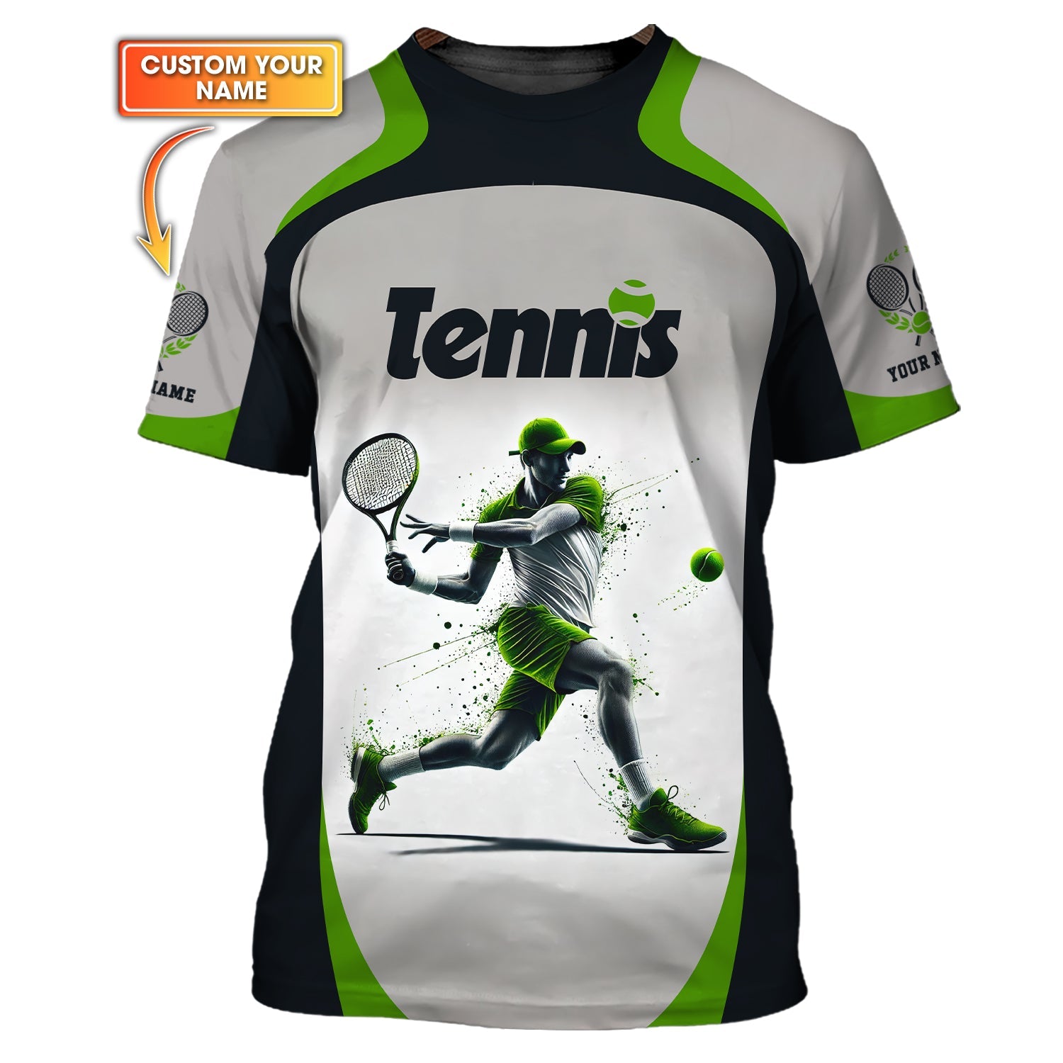 Custom Tennis Shirts, Unisex Shirt, Sweatshirt Tennis, Tennis Jersey, Gift for Tennis Players