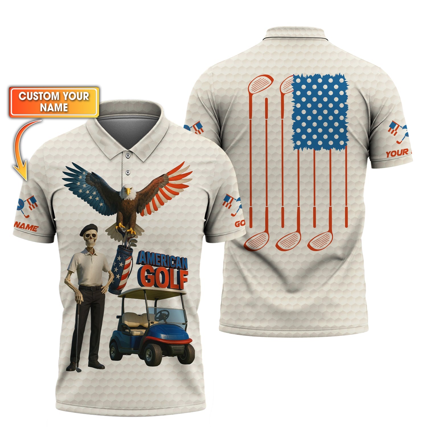 American Golf Custom Polo Shirts, Vintage Golf Shirts For Men, Golf Gift Ideas For Dad