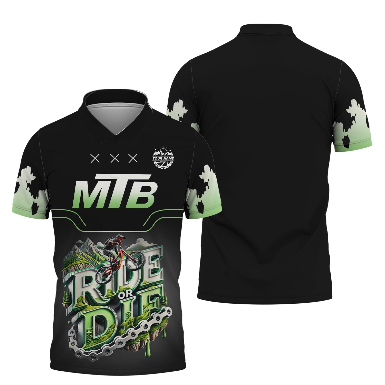 Custom Mountain Bike Jersey, XXX Ride or Die, MTB Cycling Shirts, Presents For Cyclists