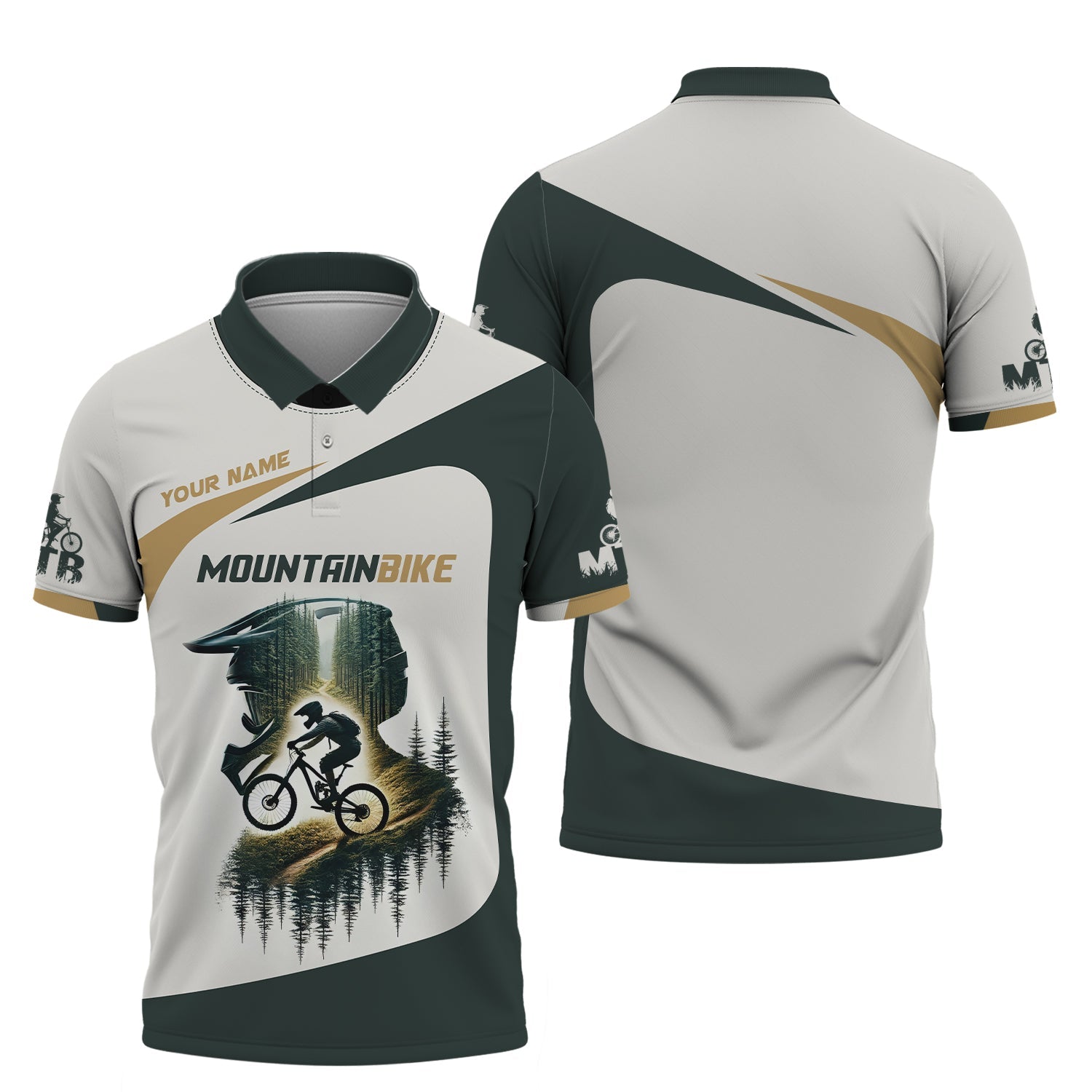 Custom Mountain Bike Adventure Jersey, MTB Cycling Shirts, Presents For Cyclists