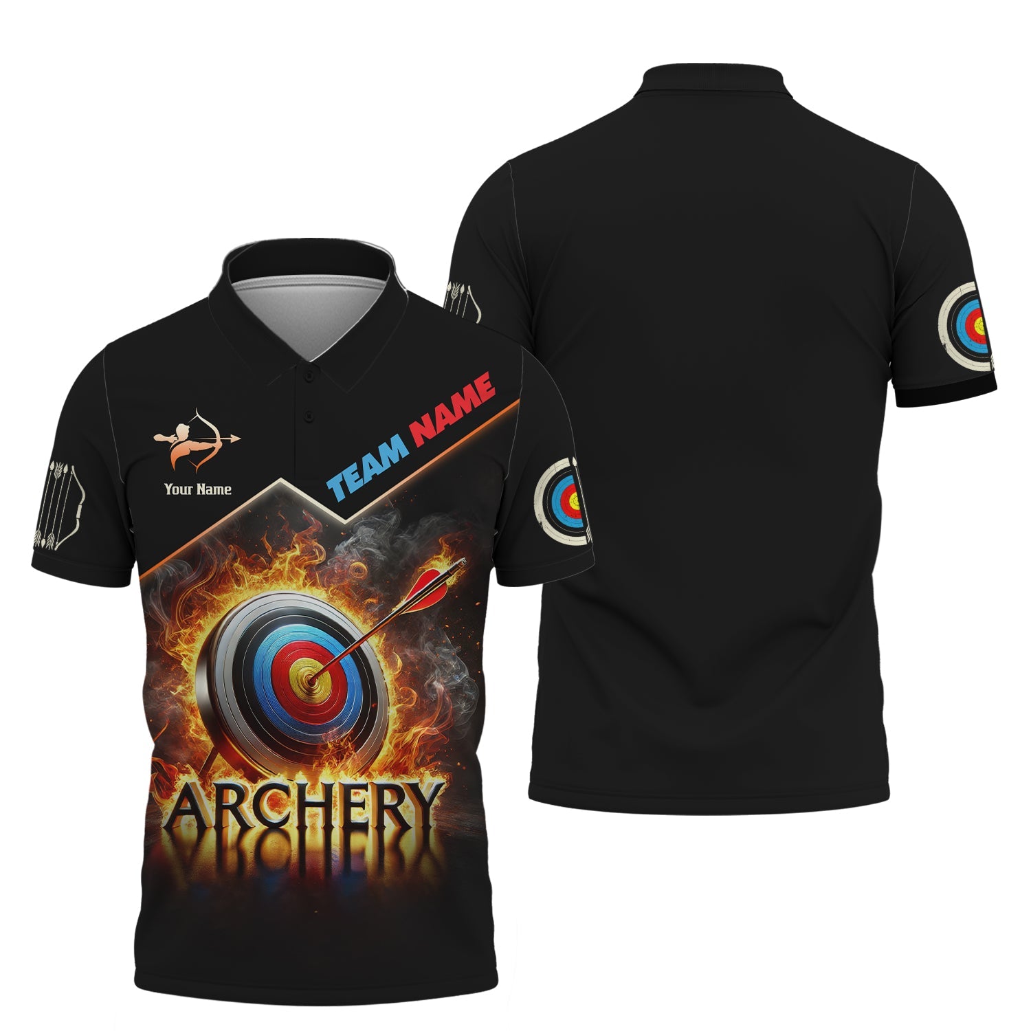 Custom Archery T-Shirt, Archery Polo Shirts, Unisex Shirt, Gift for Archers, Gift For Sport Fan