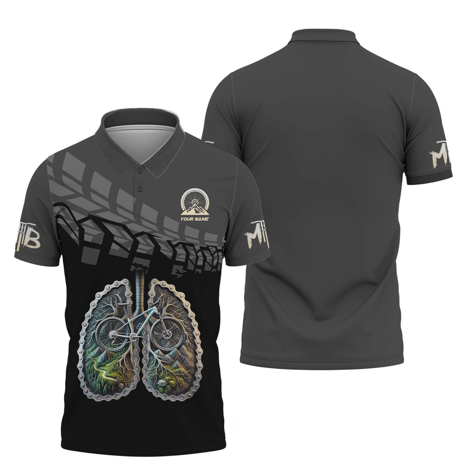 Custom Mountain Bike T Shirt, MTB Cycling Shirts, Presents For Cyclists