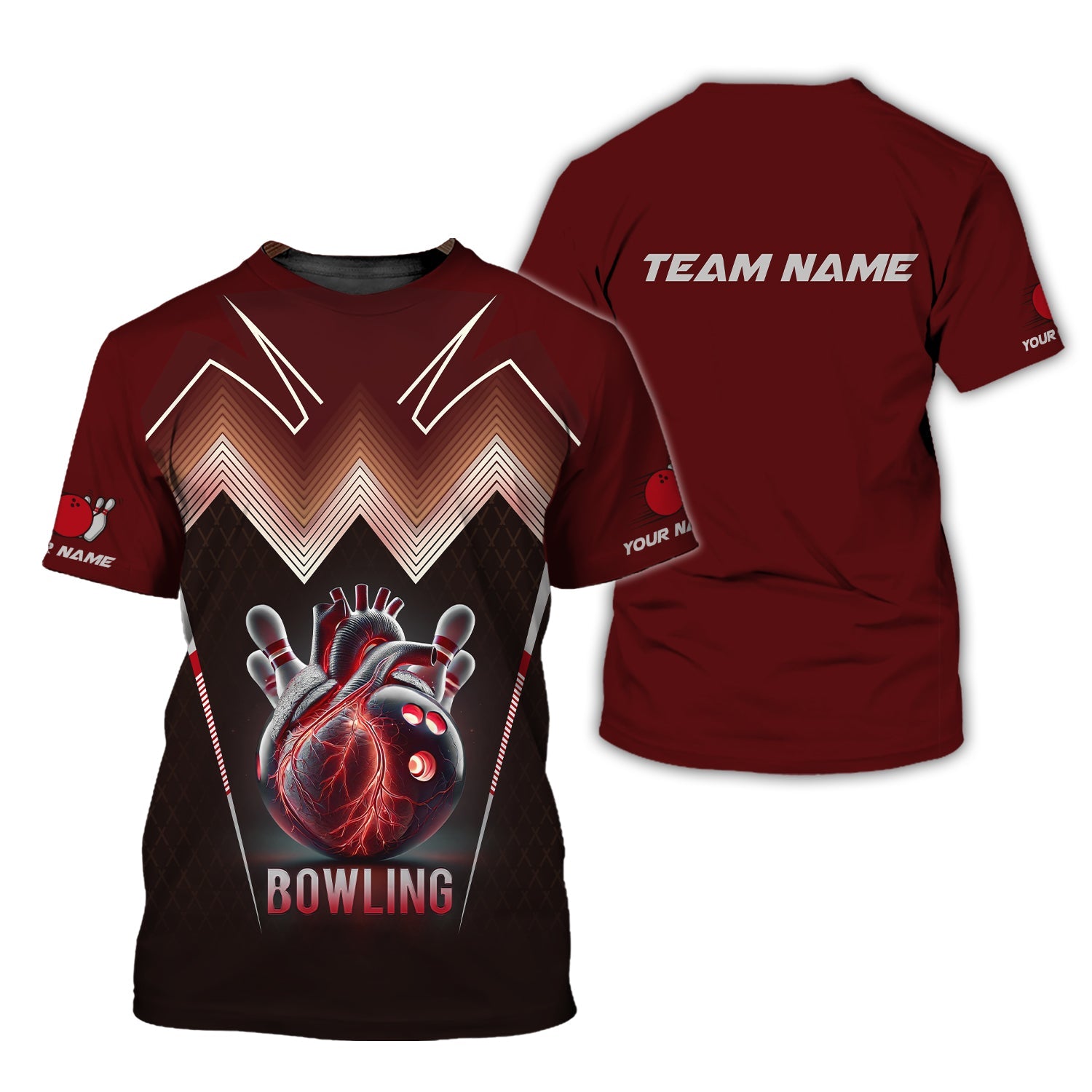 Custom Your Name & Team Name Bowling Personalized 3D Polo Shirt, T-Shirt Bowling, Gift For Bowling Fan, Gift For Bowler