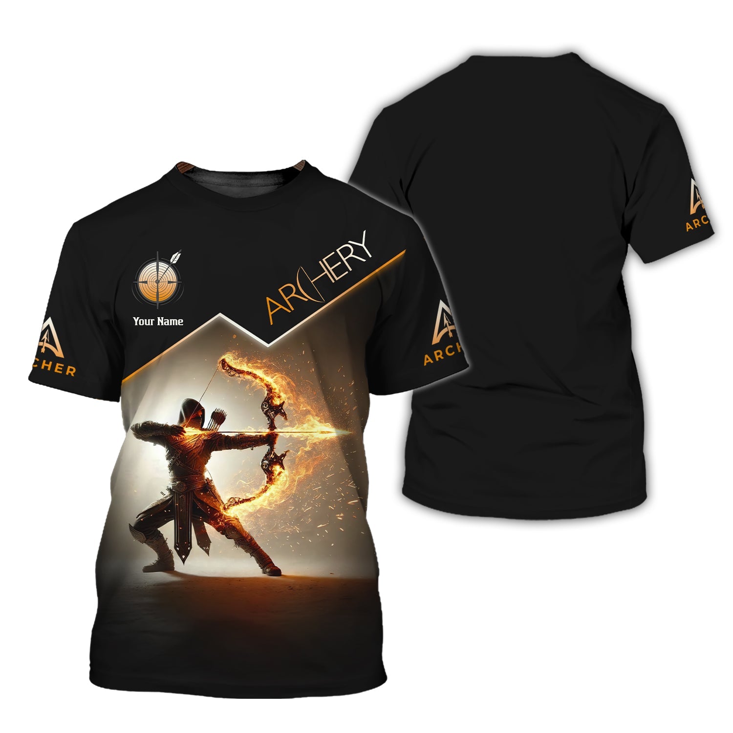 Custom Archery Shirt, Archery Polo Shirts, Unisex Shirt, Lightweight Sportswear, Gift for Archers