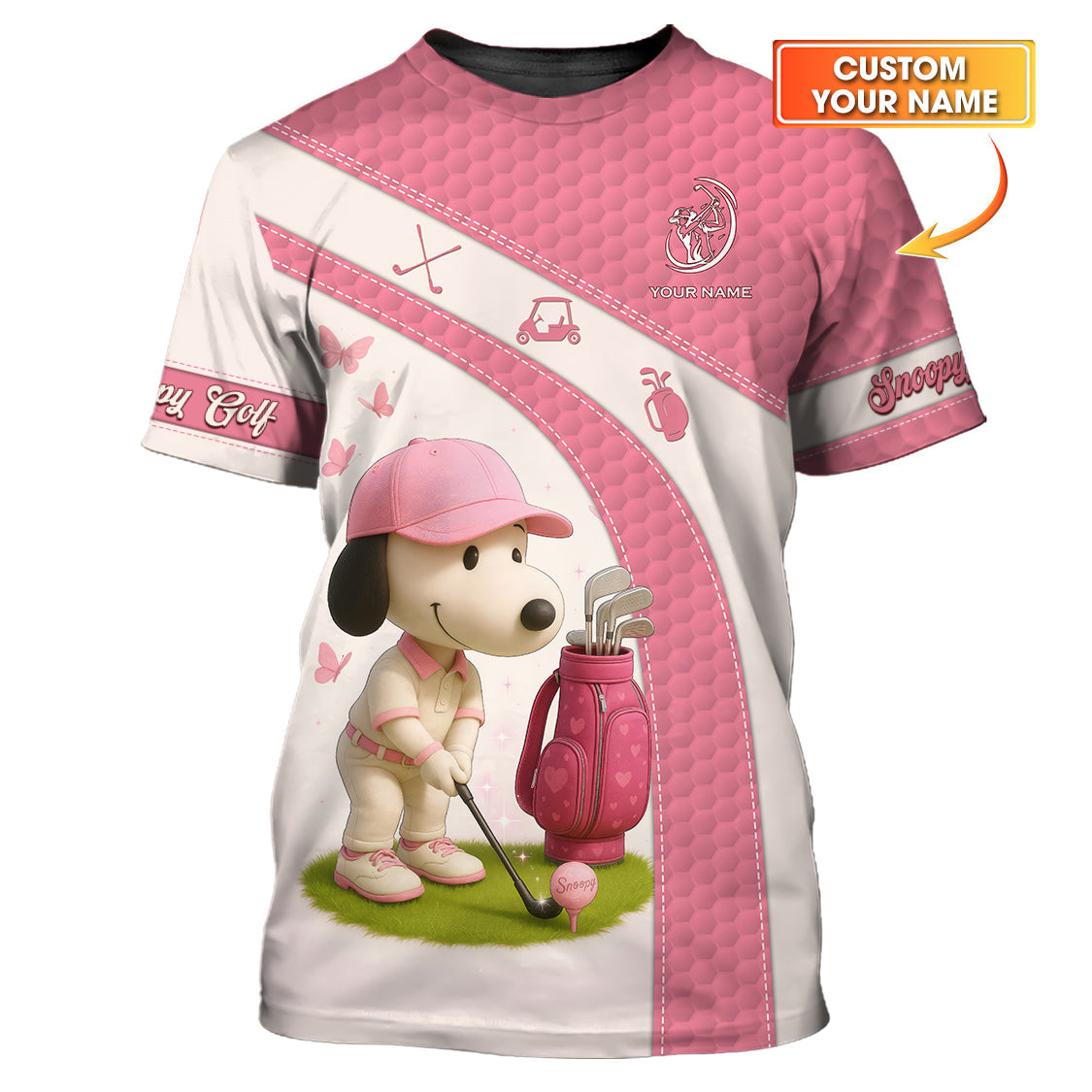Snoopy Peanuts Golf Shirt – Women’s Custom Golf Polo – Cute Women’s Golf Gift from Peanuts Collection