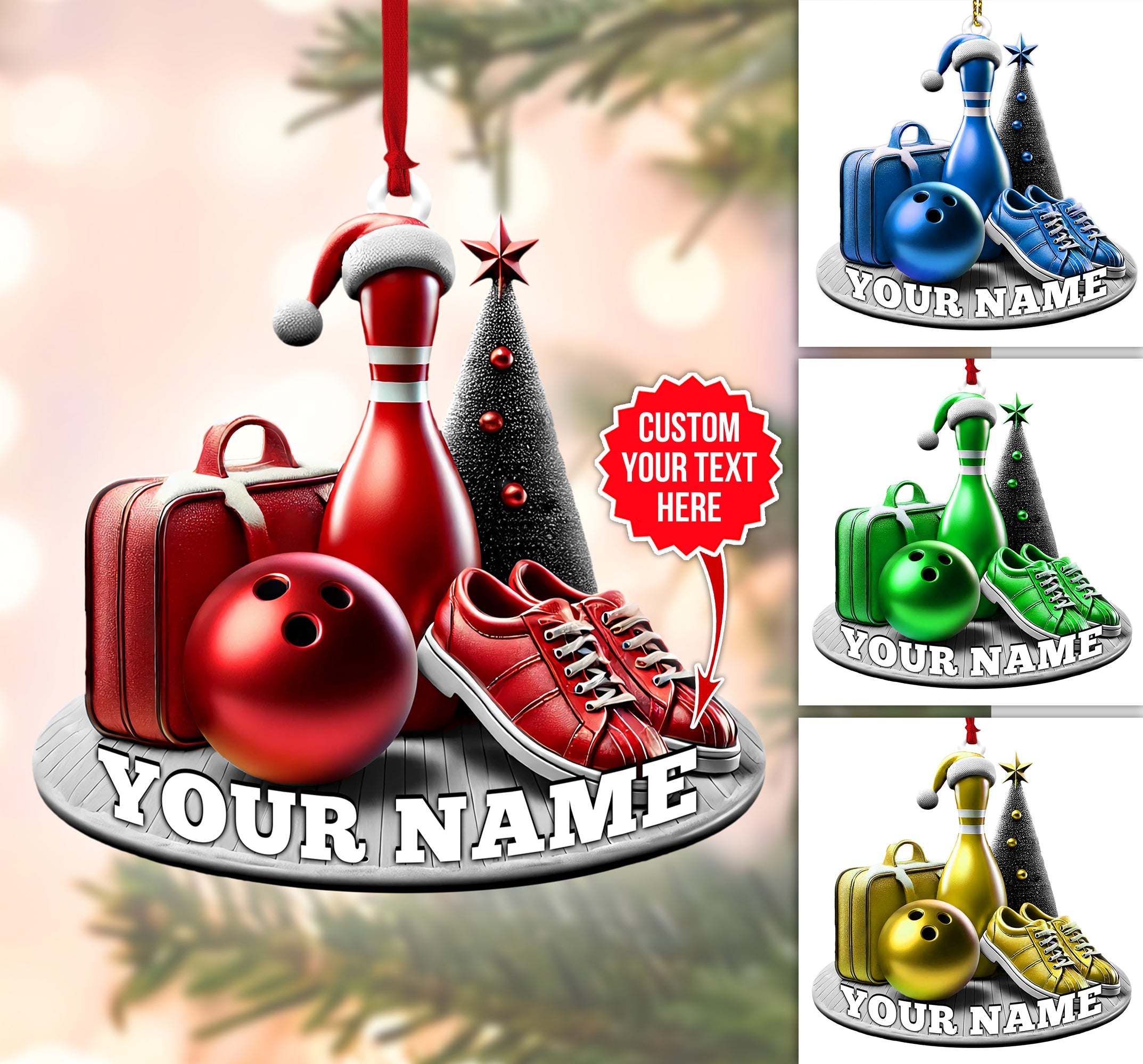 Custom Bowling Shoes, Custom Bowling Shoes Ornaments For Bowling Lovers