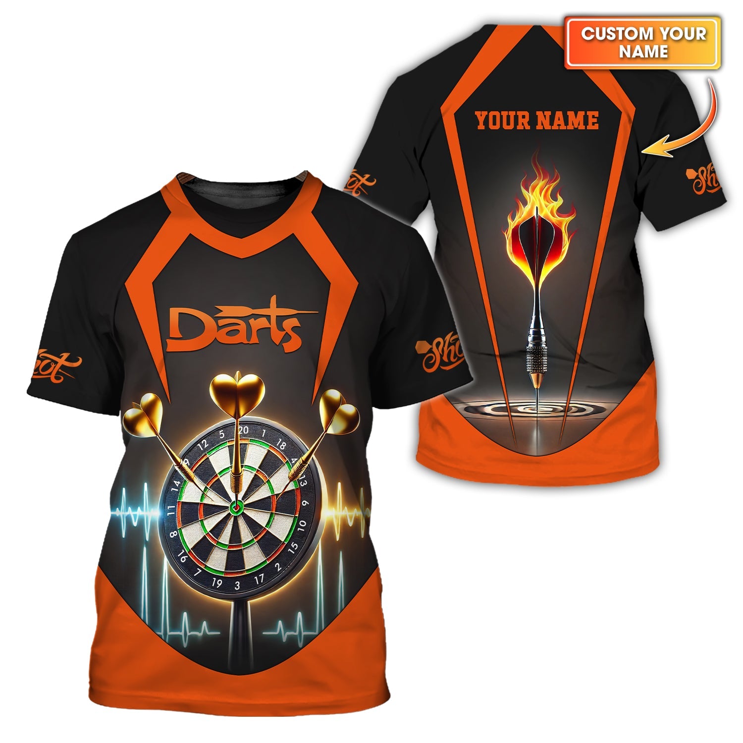 Custom Darts T-Shirts, Polo Shirt, Dart Team Shirts, Gift For Darts Lovers