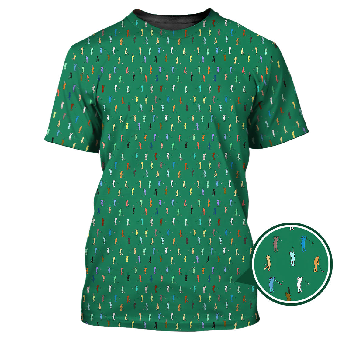 Golf Postures Pattern Golf Polos, Funny Golf Shirt ForMen’s, Crazy Golf Shirts For Golfers
