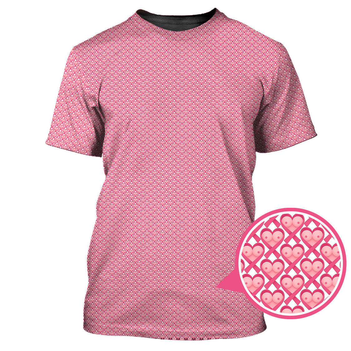 Breast Cancer Golf Shirt, Pink Pattern Golf Shirt, Funny Golf Shirt For Golfer