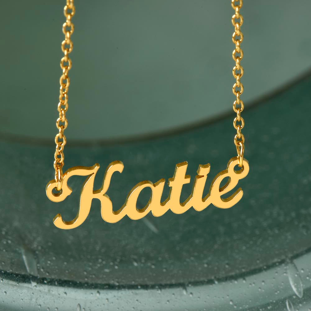 To My Beautiful Granddaughter Name Necklace, Personalized Gift for Granddaughter Jewelry