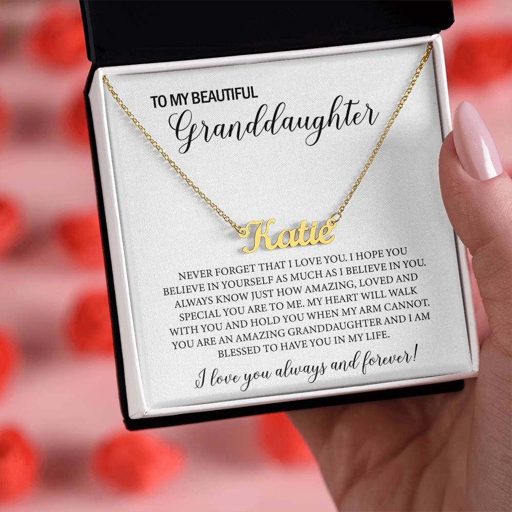 heartfelt gift for granddaughter necklace personalized gift gold jewelry for granddaughter