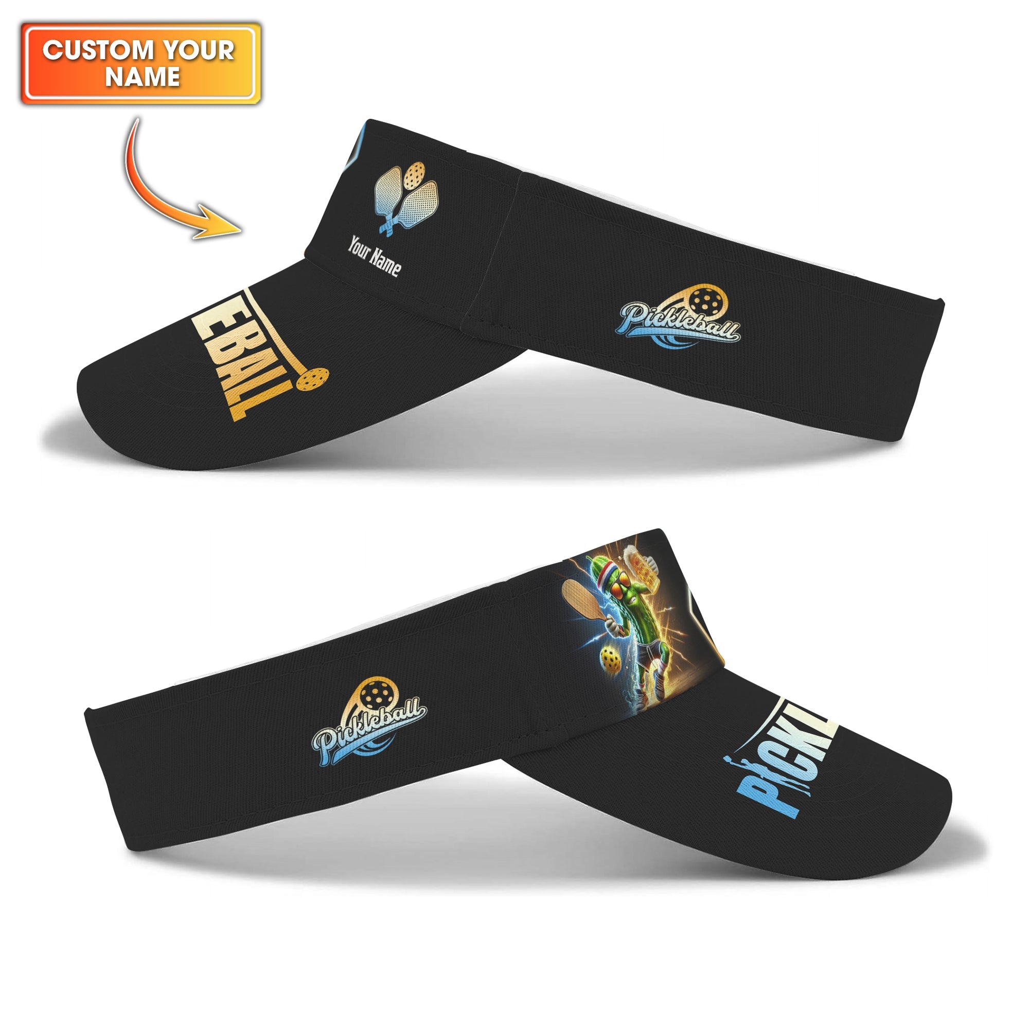 Custom Pickleball Sun Visor Hat, Pickleball Funny, Gifts For Pickleball Players