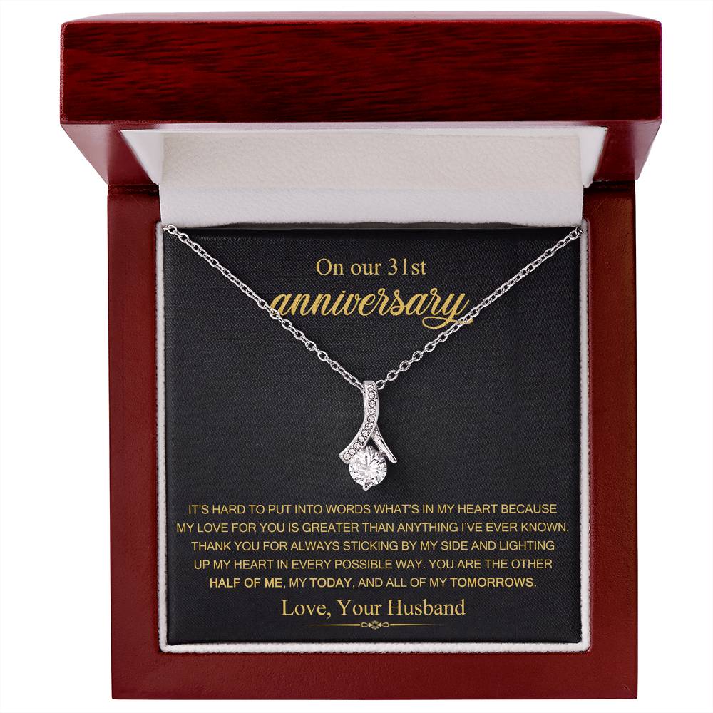 31st wedding anniversary gift for wife jewelry