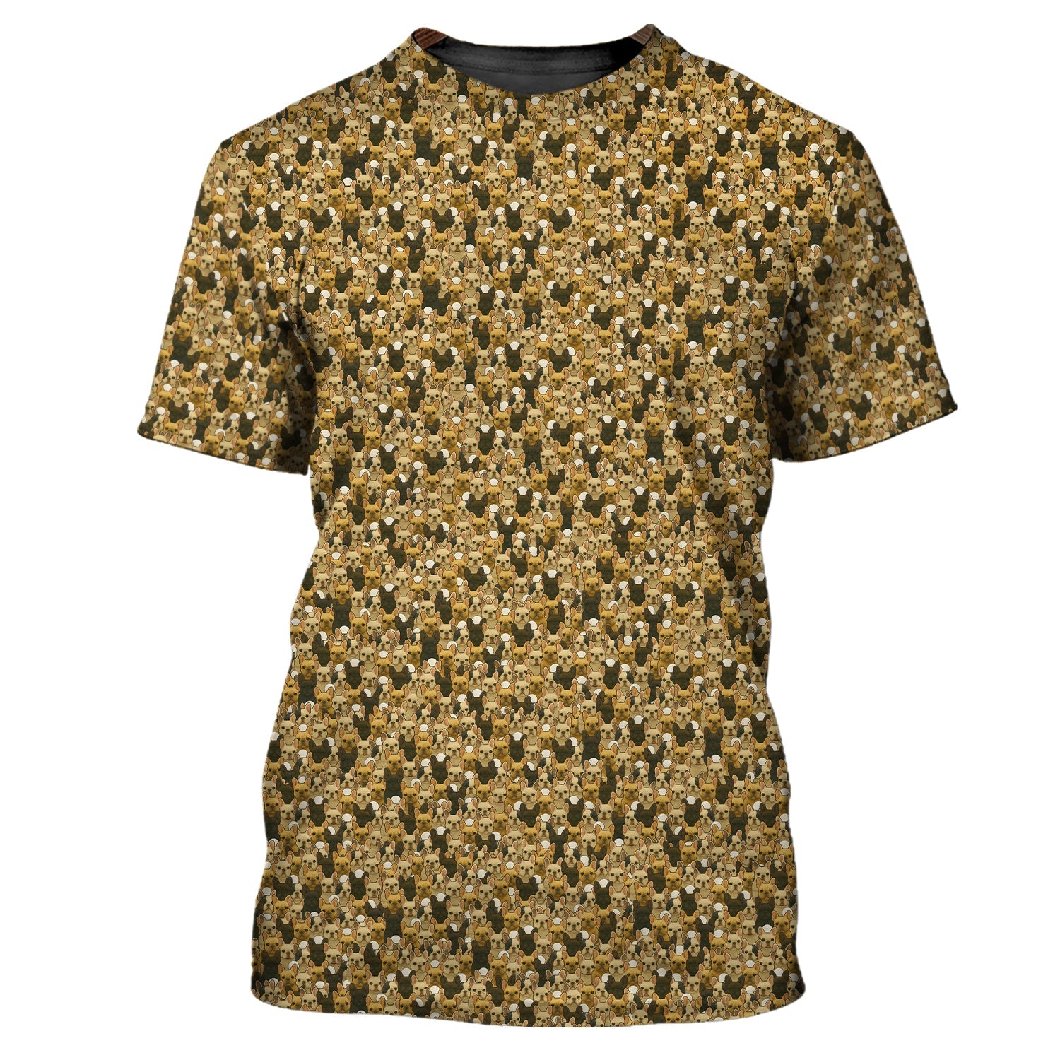 French Bulldog Golf Shirt, Funny Dog Golf Shirt For Men, Pattern Golf Shirt For Golfers