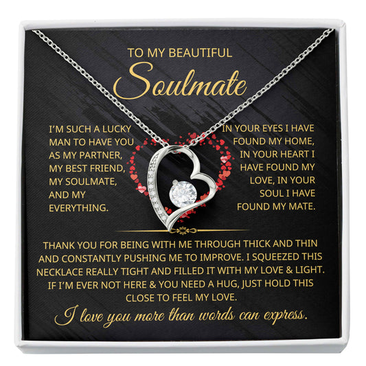 soulmate necklace gift for her valentines day girlfriend gift necklace